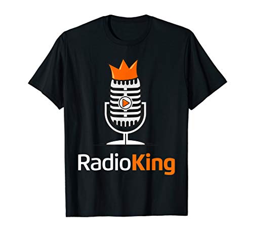 Radio King Microphone DJ Radio Host Anchor Funny HAM Radio T-Shirt