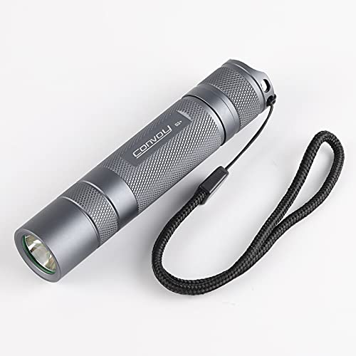 LITNIT Gray Convoy S2+ with luminus sst40,Copper DTP Board and ar-Coated Inside, Temperature Protection,18650 Flashlight,Torch Light(NO Battery) (SST40 6500K 4modes)