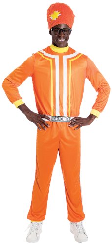 Paper Magic Men's Yo Gabba Gabba Dj Lance Costume, Orange, Small