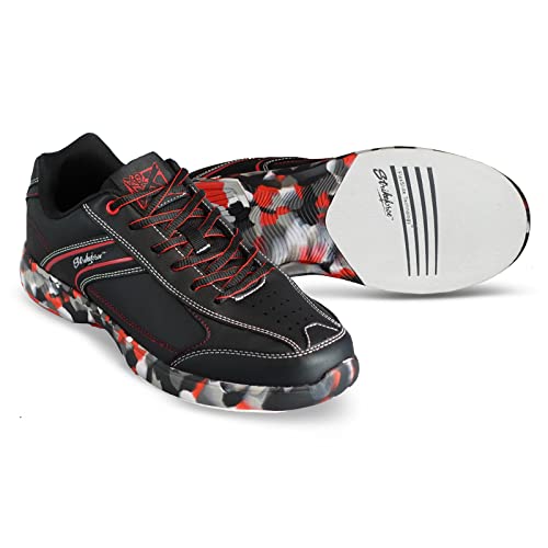 KR Strikeforce Flyer Lite Red Camo Men's Bowling Shoe (Red Camo, US Footwear Size System, Adult, Men, Numeric, Medium, 9.5)