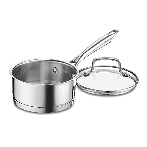 Cuisinart 8919-14 Professional Series 1-Quart Saucepan with Cover, Stainless Steel, Mirror Finish