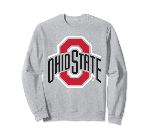 Ohio State Buckeyes Mens Icon Logo Officially Licensed Gray Sweatshirt