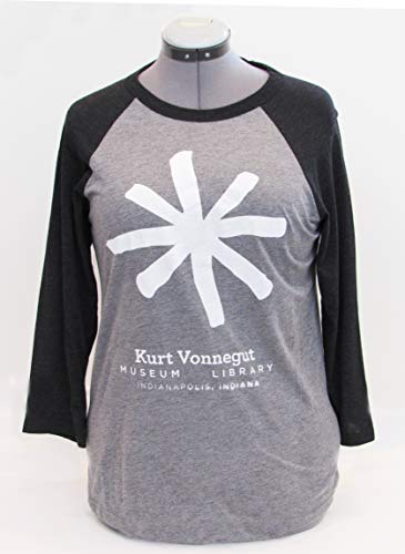 Kurt Vonnegut Museum Library Asterisk Unisex Baseball Tee (XX-Large)