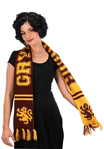 elope Harry Potter Gryffindor House Reversible Knit Scarf for Adults and Kids Standard