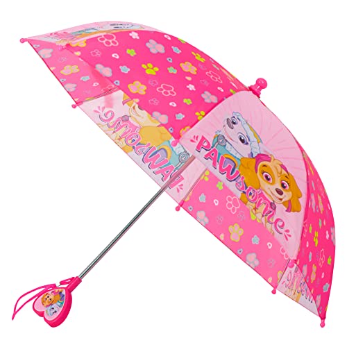 Nickelodeon girls Paw Patrol Character Rainwear Umbrella, Pink, Age 3-6 US