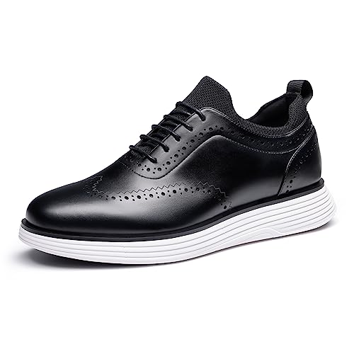 Bruno Marc Men's Dress Sneakers Oxfords Casual Formal Business Wingtip Brogue Shoes,Black,Size 11,SBOX2326M