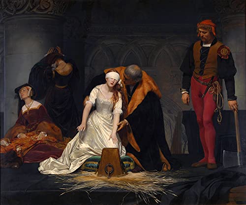 ArtDirect The Execution of Lady Jane Grey in The Tower of London in The Year 1554 (1833) 10x8 UnFramed Museum Art Print Poster Ready for Framing by Paul Delaroche (French, 1797-1856)