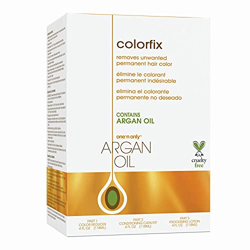 One N Only Colorfix Permanent Hair Color Remover Kit With Argan Oil - Dye Removes Any Level