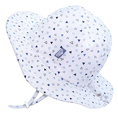 JAN & JUL Adjustable Toddler Sun-Hat with UV Protection (L: 2-5 Years, Triangles)