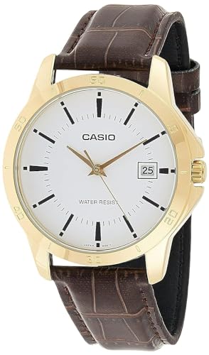 Casio Wristwatch Men's Vintage Mtp-V004Gl-7A Gold White