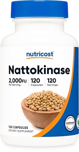 Nutricost Nattokinase 2,000FU, 120 Capsules - Gluten Free, Non-GMO, Vegetarian Friendly