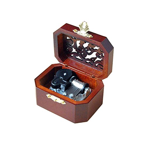 WESTONETEK Vintage Wood Carved Mechanism Musical Box Wind Up Music Box Gift for Christmas/Birthday/Valentine's Day, Melody for Elise