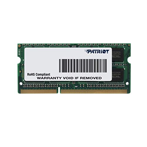 Patriot Memory 1.35V 8GB DDR3 1600MHz PC3-12800 CL11 SODIMM Memory PSD38G1600L2S