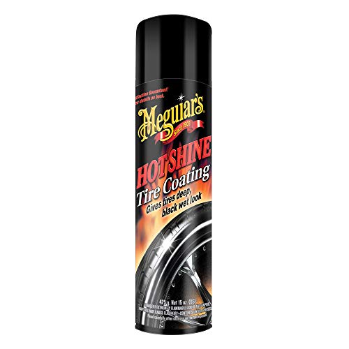 Meguiar's G13815 Hot Shine High Gloss Tire Coating - 15 Oz Spray Can