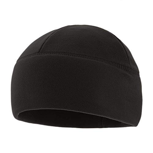 M-Tac Fleece Watch Cap - Army Military Tactical Beanie Hat Winter Skull Cap (Black, L)