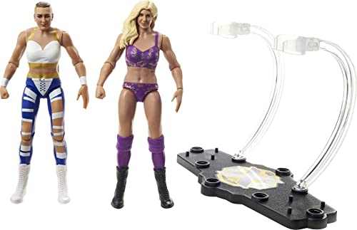 ​WWE Charlotte Flair vs Rhea Ripley Championship Showdown 2-Pack 6-inch Action Figures Monday Night RAW Battle Pack for Ages 6 Years Old & Up​