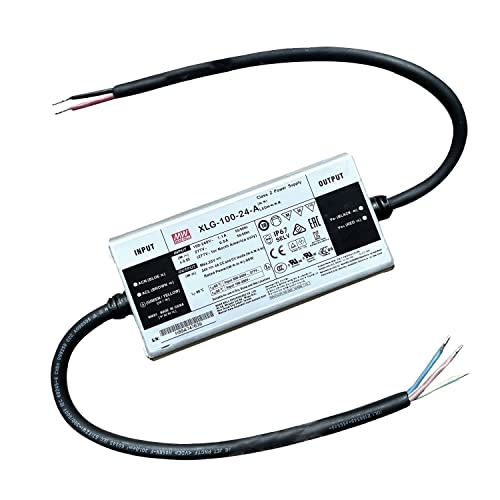 led Driver 24v Power Supply 100w - 120-277V Super Compact Meanwell LED Driver for LED's - Waterproof IP67 Power Supply Low Voltage Transformer - for LED Tape, LED Strip