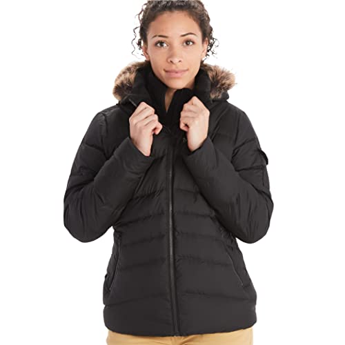 MARMOT Women’s Ithaca Puffer Jacket | Down-Insulated, Water-Resistant, Jet Black, Medium