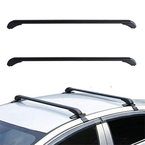 Universal 43.3 inch Top Luggage Roof Rack Cross Bar Carrier Aluminum Adjustable Window Frame