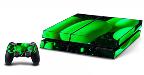Skin for PS4 Lava Lamp Console and Controller Green Decal to Fit Playstation 4 VWAQ-PGC10