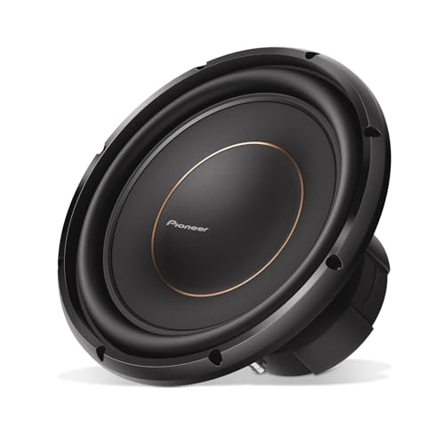 PIONEER TS-D12D2 D Series 12' 2000 W Max Power, Dual 2 Ohm Voice Coil, Aramid Fiber IMPP Cone, Rubber Surround - Component Subwoofer, Black