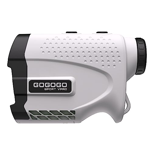 Gogogo Sport Vpro Laser Rangefinder for Golf & Hunting Range Finder 1200 Yard Distance Measuring with High-Precision Flag Pole Locking Vibration Function Slope Mode Continuous Scan