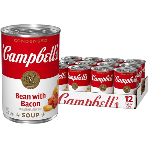 Campbell's Condensed Bean with Bacon Soup, 11.25 Ounce Can (Pack of 12)