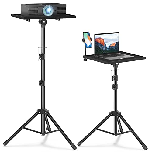 Facilife Projector Stand Tripod - Laptop Tripod Projector Stand Adjustable Height 22 to 47 Inch, Projector Tripod Stand, Tripod for Porjector, Projector Stand for Outdoor Movies