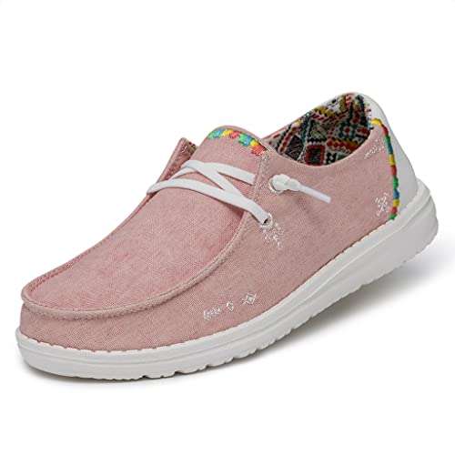 Hey Dude Women's Wendy Boho Rose Size 7 | Women's Shoes | Women's Slip On Shoes | Comfortable & Light-Weight