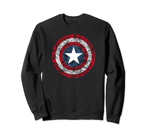 Marvel Captain America Avengers Comic Shield Logo Sweatshirt Sweatshirt