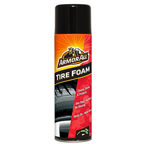 Armor All Tire Foam, Tire Cleaner Spray for Cars, Trucks, Motorcycles, 20 Oz Each, 1.25 Pound (Pack of 1)