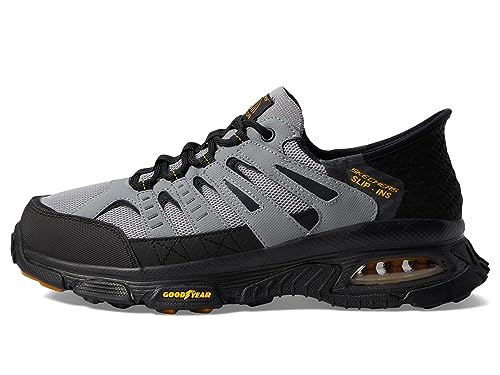 Skechers Men's Skech-Air Envoy Emissary Slip-in Sneaker, Gray/Black, 11 Wide
