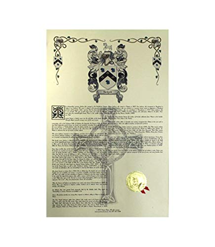 Dunable Coat of Arms, Family Crest and Name History - Celebration Scroll 11x17 Portrait - England Origin