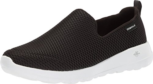 Skechers Women's Go Walk Joy Sneaker, Black/White, 8