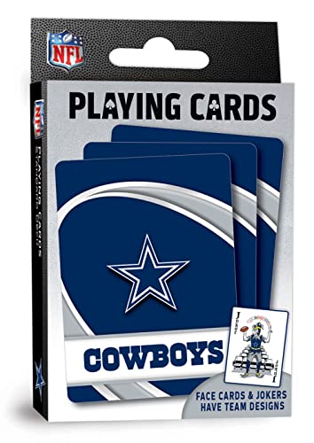 MasterPieces NFL Dallas Cowboys Playing Cards, 2.5' x 3.5', 0 months to 1200 months