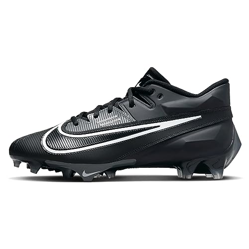 Nike Vapor Edge Elite 360 2 DA5457-010 Black-White-Dark Smoke Grey Men's Football Cleats 10.5 US