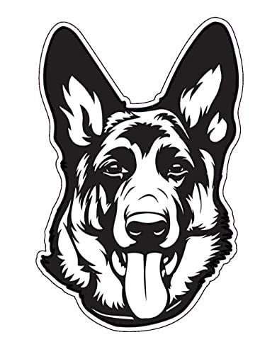 WickedGoodz German Shepherd Refrigerator Magnet - Dog Breed Magnetic Car Decal