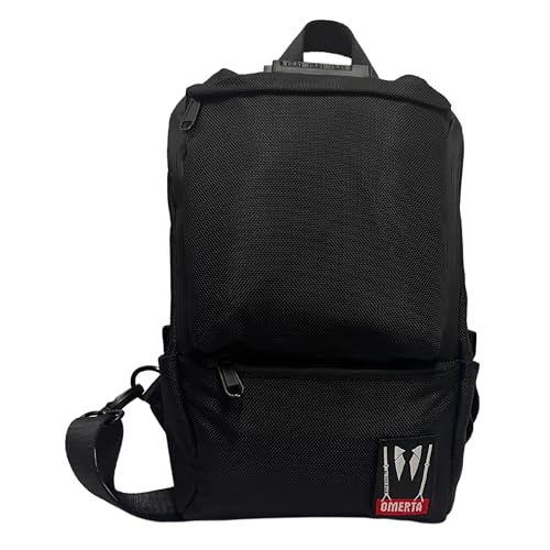 DIME BAGS Omerta Don Carbon Filter Sling Backpack | Crossbody Bag with Activated Carbon Lining (Black)