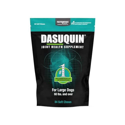 Nutramax Dasuquin Joint Health Supplement for Large Dogs - With Glucosamine, Chondroitin, ASU, Boswellia Serrata Extract, and Green Tea Extract, 84 Soft Chews
