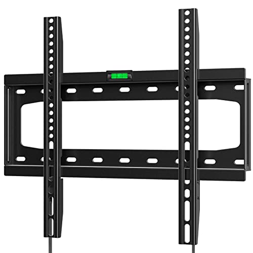 HOME VISION TV Wall Mount Fixed for Most 26'-55' Flat/Curved TVs with Max VESA 400X400mm up to 99Lbs Fits 16 Inch Wood Studs, Universal Low Profile Wall Mount TV Bracket, Space Saving HV8401