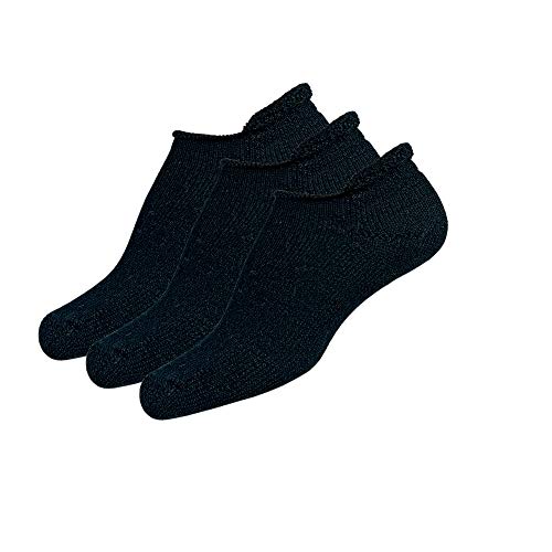 Thorlos T Max Cushion Tennis Rolltop Socks, Black (3 Pair Pack), Large