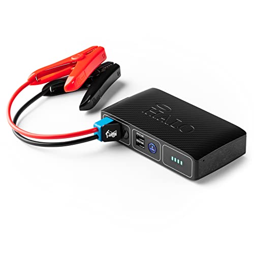 HALO Bolt Compact - Car Battery Jump Starter with 2 USB Ports to Charger Devices, Portable Car Charger - Black Graphite