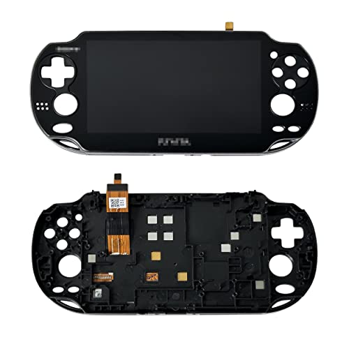 Rinbers BLACK LCD Screen Display Touch Panel Glass Digitizer Assembly with Frame Combo Replacement for Playstation PS Vita PSV PCH-1001 PCH-1101