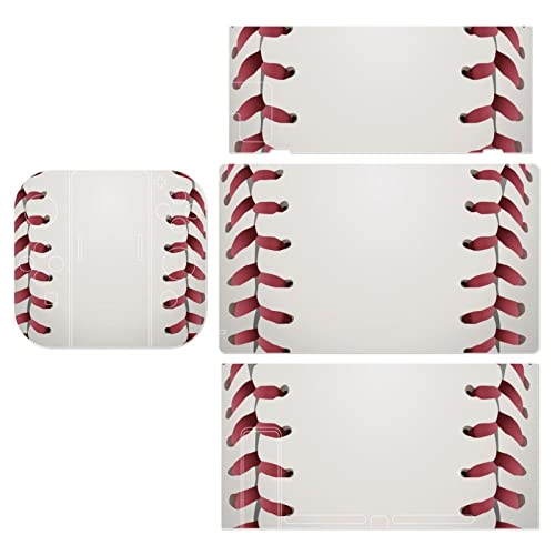 Baseball Lace Pattern Decal Stickers Cover Skin Full Wrap Protective FacePlate Decal for Switch for Switch