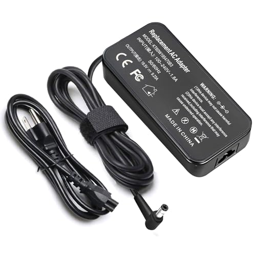 180W 5.5mm Tip AC Adapter Charger Replacement for ASUS ROG G750JM G750JS G750JW G750JX G751JL G751JM G752VL G752VT FX502VM 0A001-00260100,ADP-180HB D,ADP-180MB F, N180W-02 Series Gaming Laptop