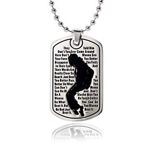 ZUROLEE MJ Jackson Necklace Bracelet for MJ Michael Fans Jewelry Memorial Collection