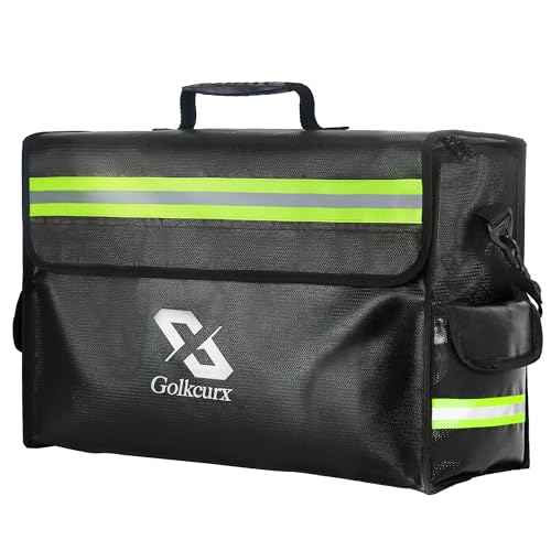 Fireproof Document Bag - Fireproof Document Box - Fireproof Money Bag Keep Your Valuables Safe 17 x 12 x 5.8 inches