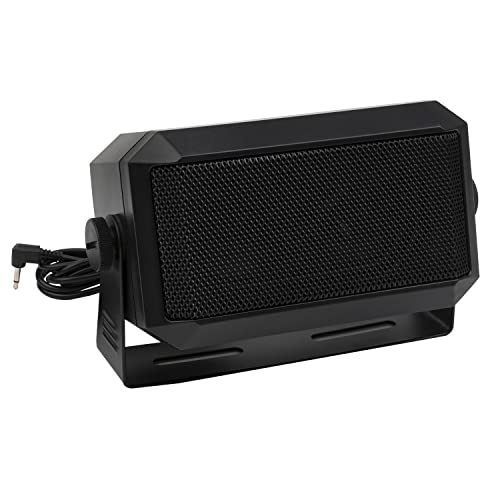 ZAXIDALER Rectangular External Communications Speaker for Ham Radio or CB & Scanners, 5 Watt, Black Colour