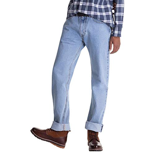 Levi's Men's 505 Regular Fit Jeans (Also Available in Big & Tall), Light Stonewash, 32W x 30L