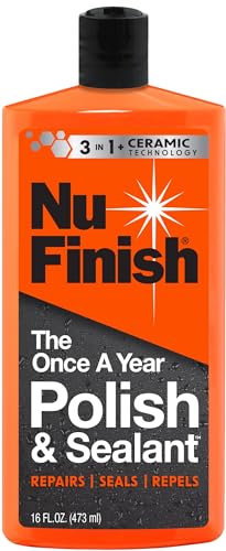 Nu Finish Car Polish and Sealant, Once A Year Car Polish, 16 Oz